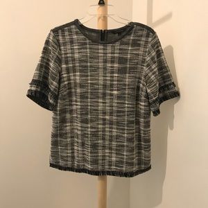 Banana Republic Woven Fringed Top